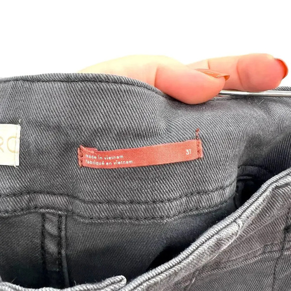 Anthropologie Pilcro Skinny Jeans With Side Buttons High Rise Gray Size 31 - Picture 12 of 16